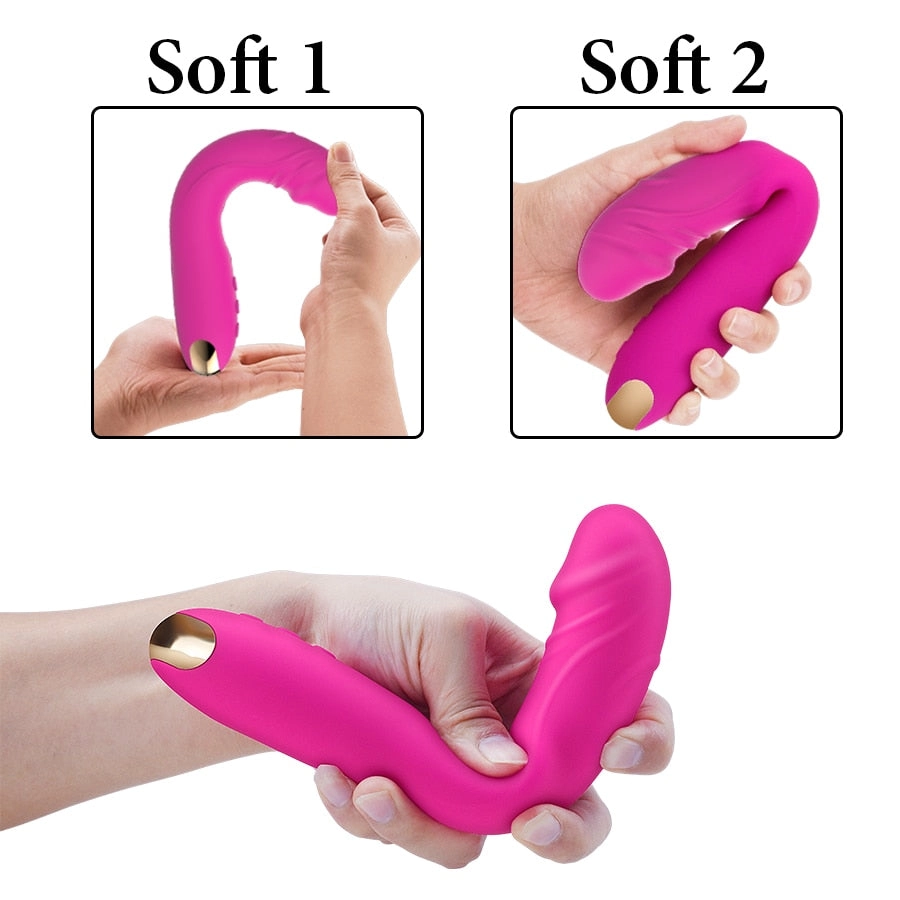 10 Modes Real Dildo Vibrator for Women Soft Female Vagina Clitoris Stimulator Massager Masturbator