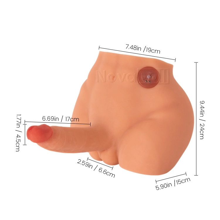 10.9LB Male Torso with Thrusting and Vibrating Realistic Penis