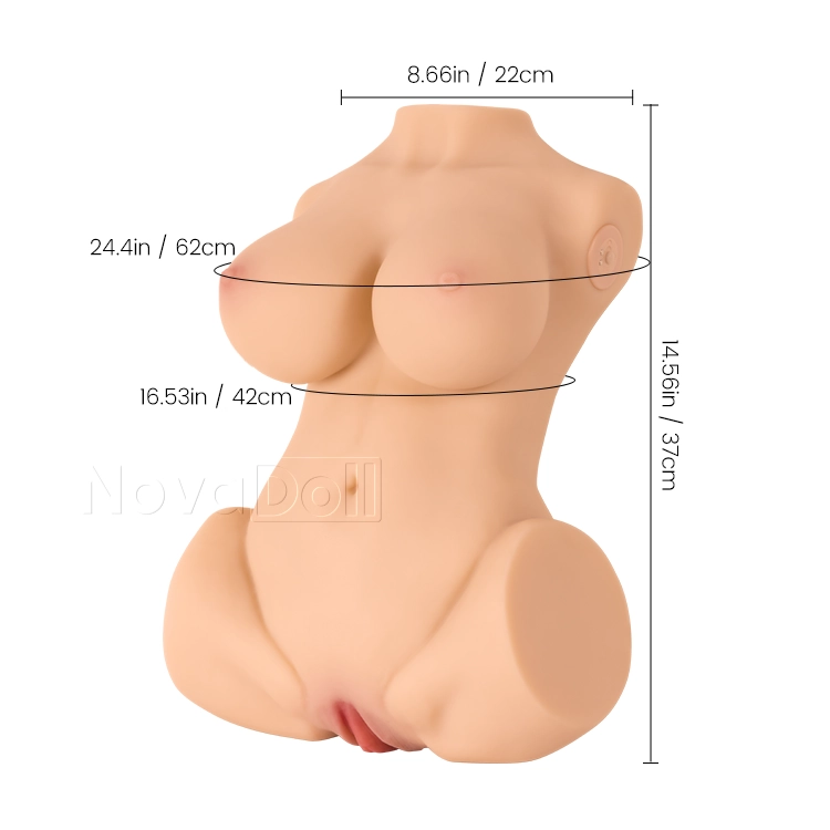 18LB Female Torso Doll with Suction & Vibrating Sensation