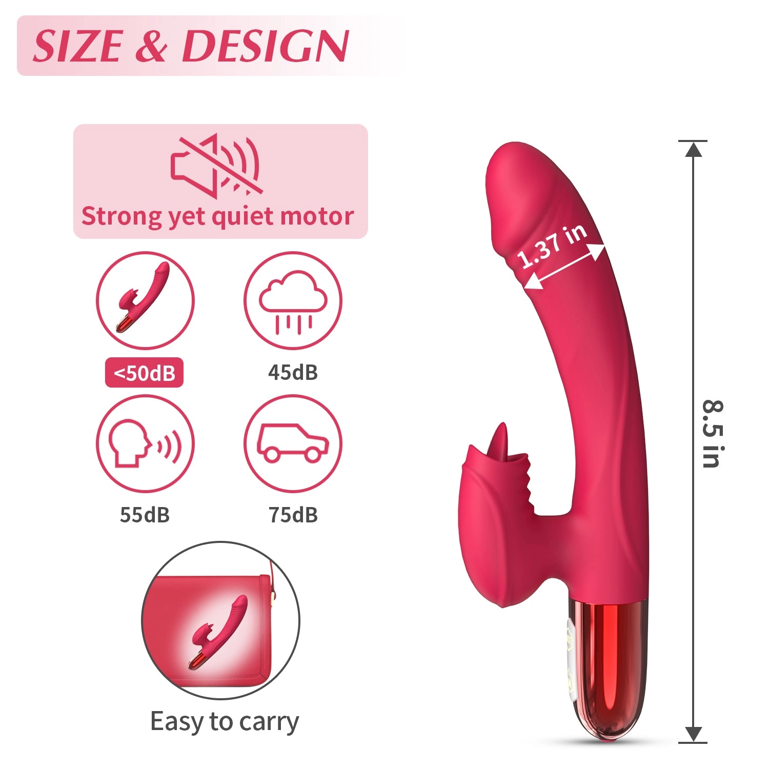 3-in-1 Heating Tongue Licking Rabbit Vibrator