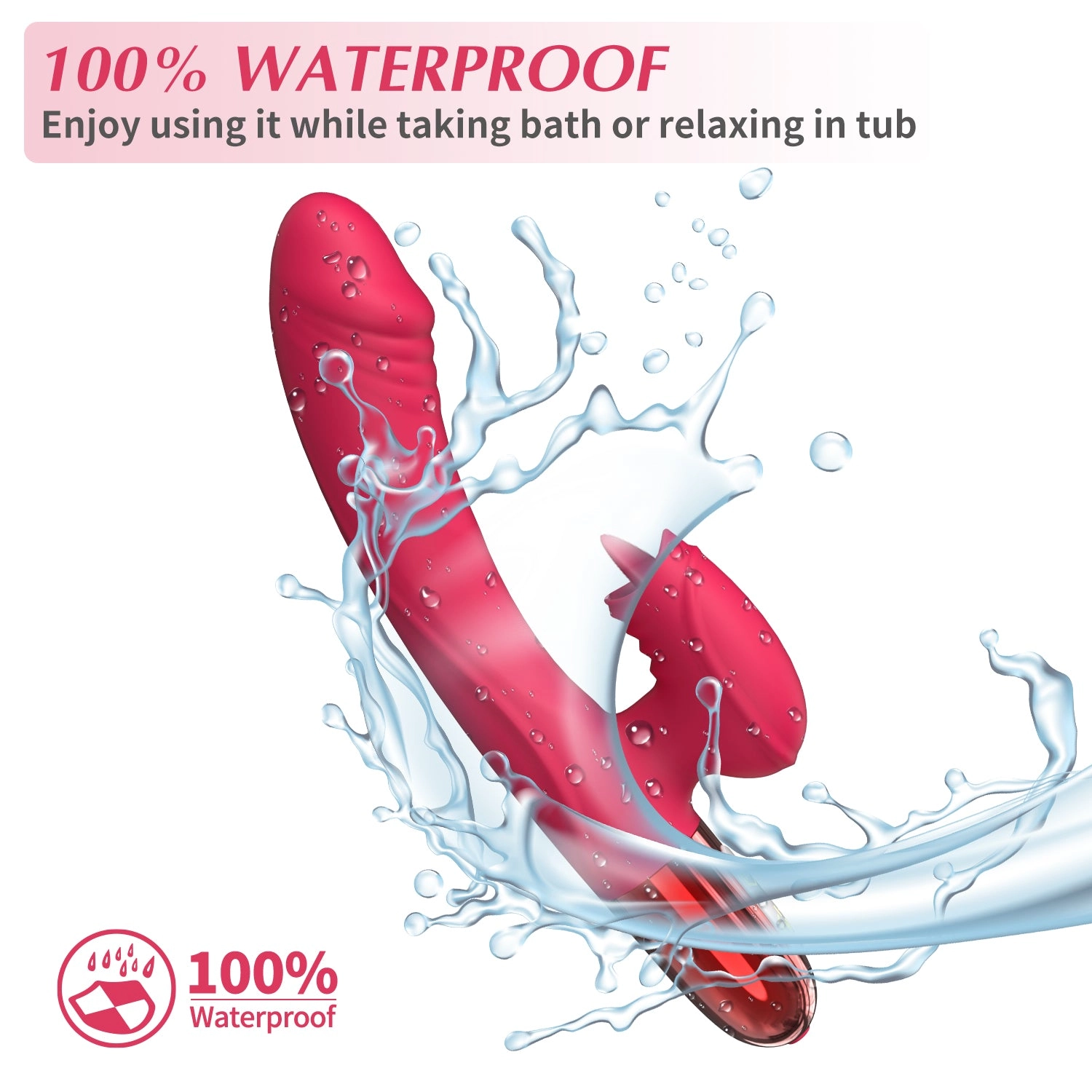 3-in-1 Heating Tongue Licking Rabbit Vibrator