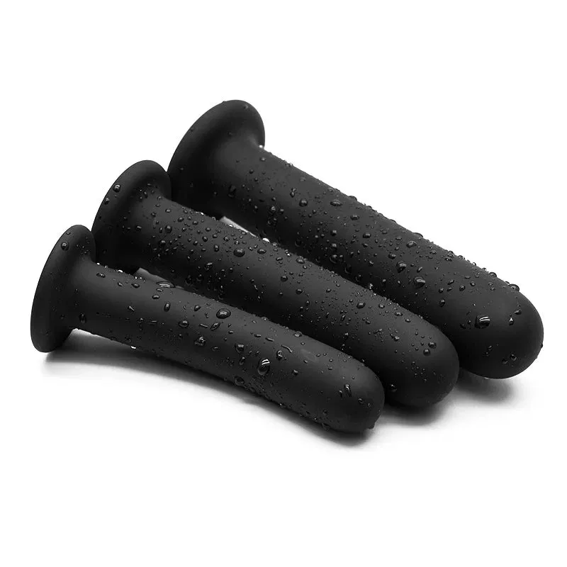 3 Sizes Anal Butt Plug with Strong Suction Cup Base