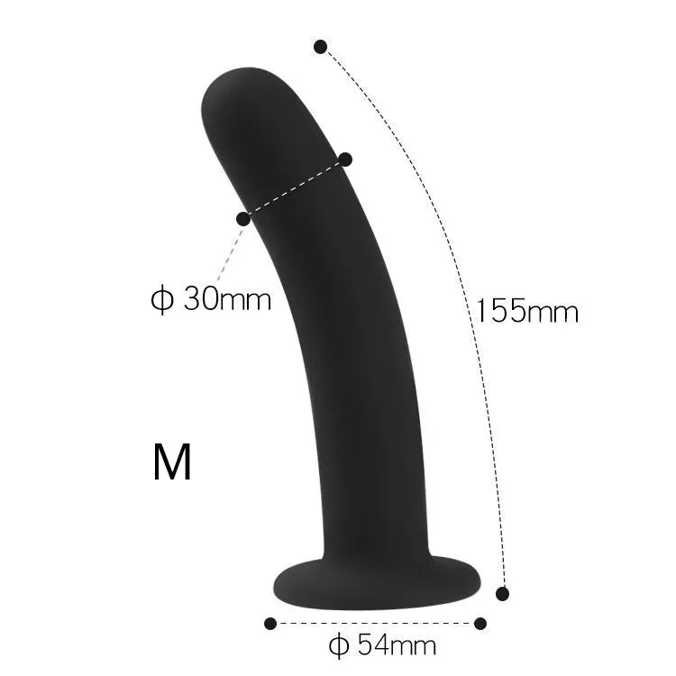 3 Sizes Anal Butt Plug with Strong Suction Cup Base