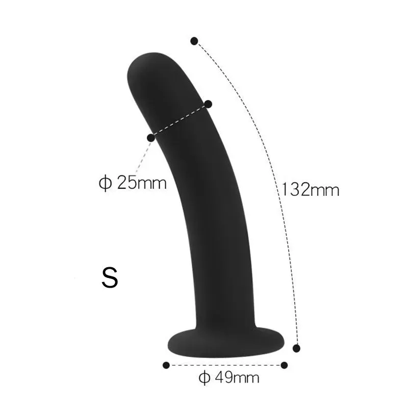3 Sizes Anal Butt Plug with Strong Suction Cup Base