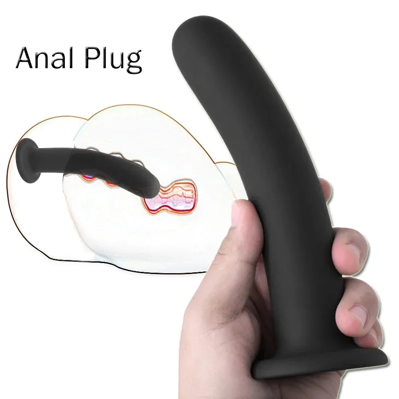 3 Sizes Anal Butt Plug with Strong Suction Cup Base