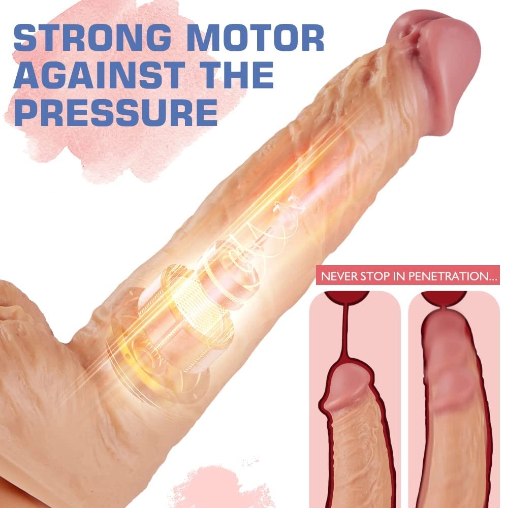 8.3 inch Remote Realistic Dildo With Balls & Suction Cup