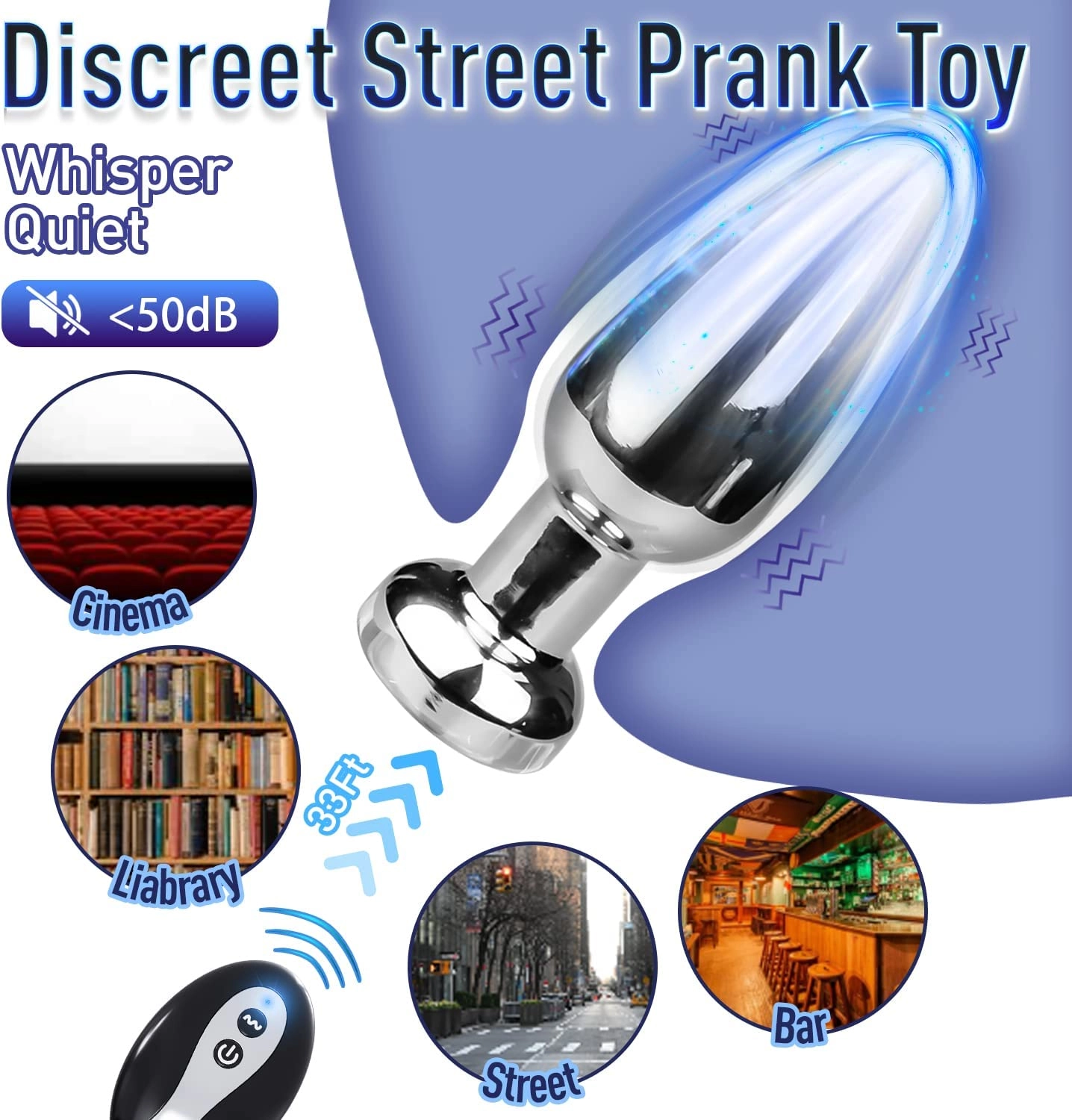 Aaron Anal Vibrator & Butt Plug With 10 Vibration Modes - Laphwing