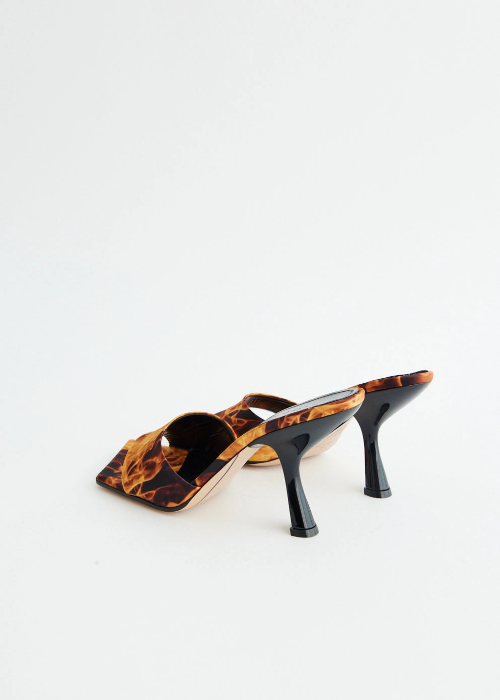 Adele Printed Flames Mules