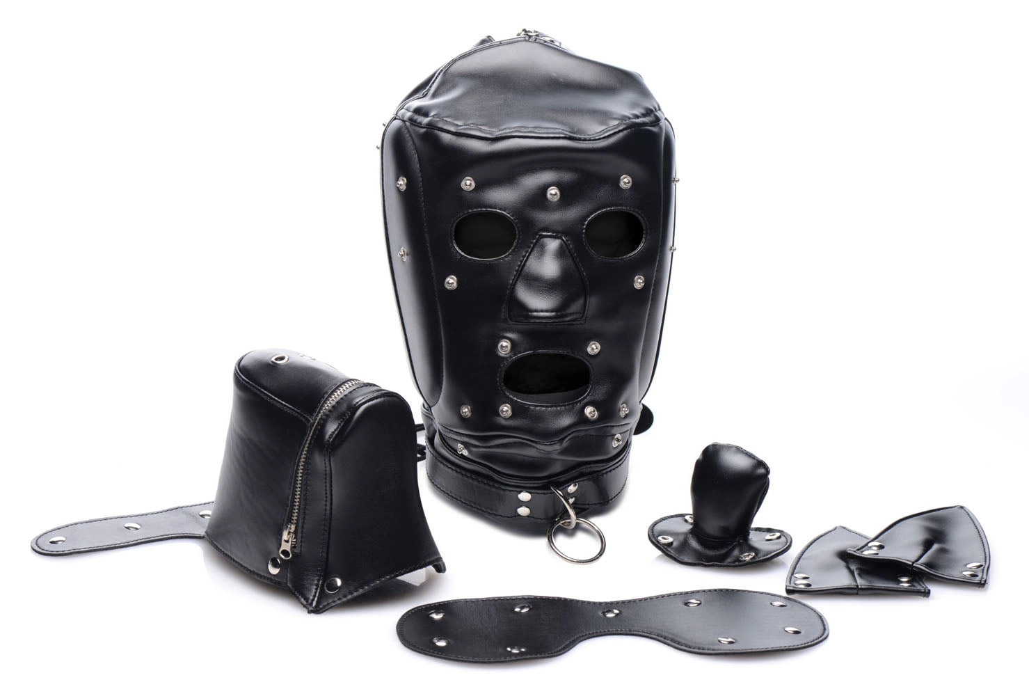 Adventure Puppy BDSM Hood with Snap-On Ears and Muzzle