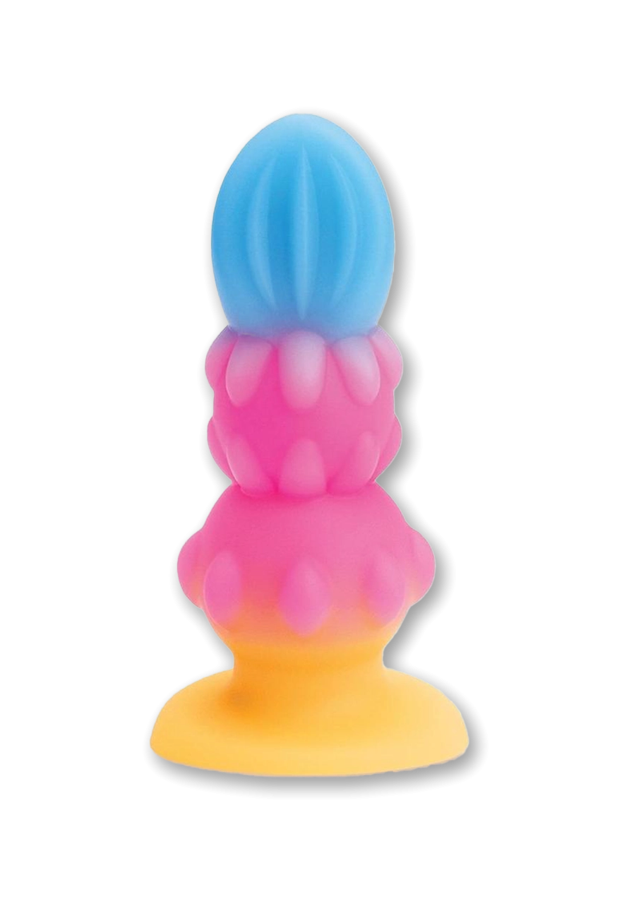 Alien Nation Sprite Silicone Anal Plug - Blue/Pink/Yellow