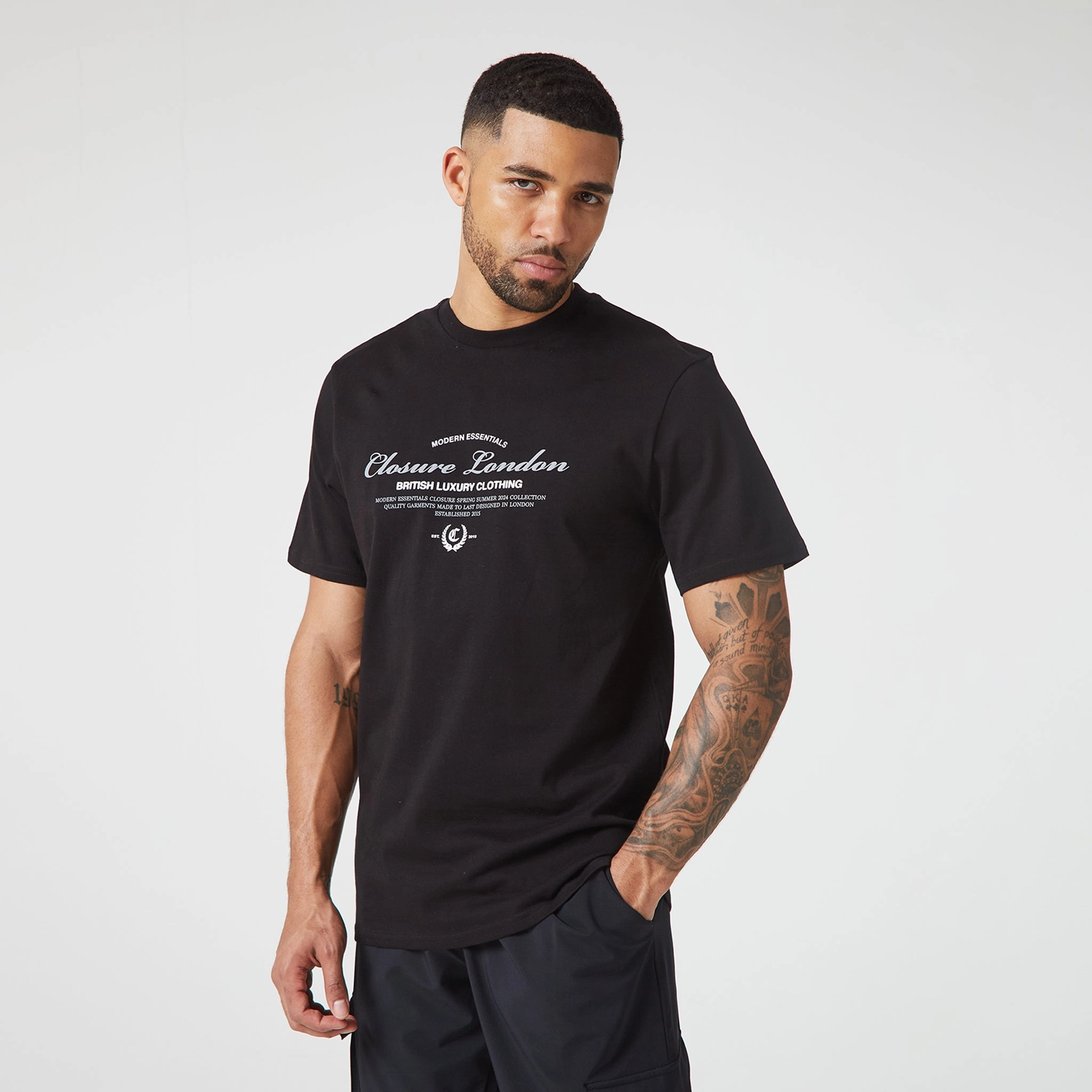 Arch Luxe T-Shirt | Black