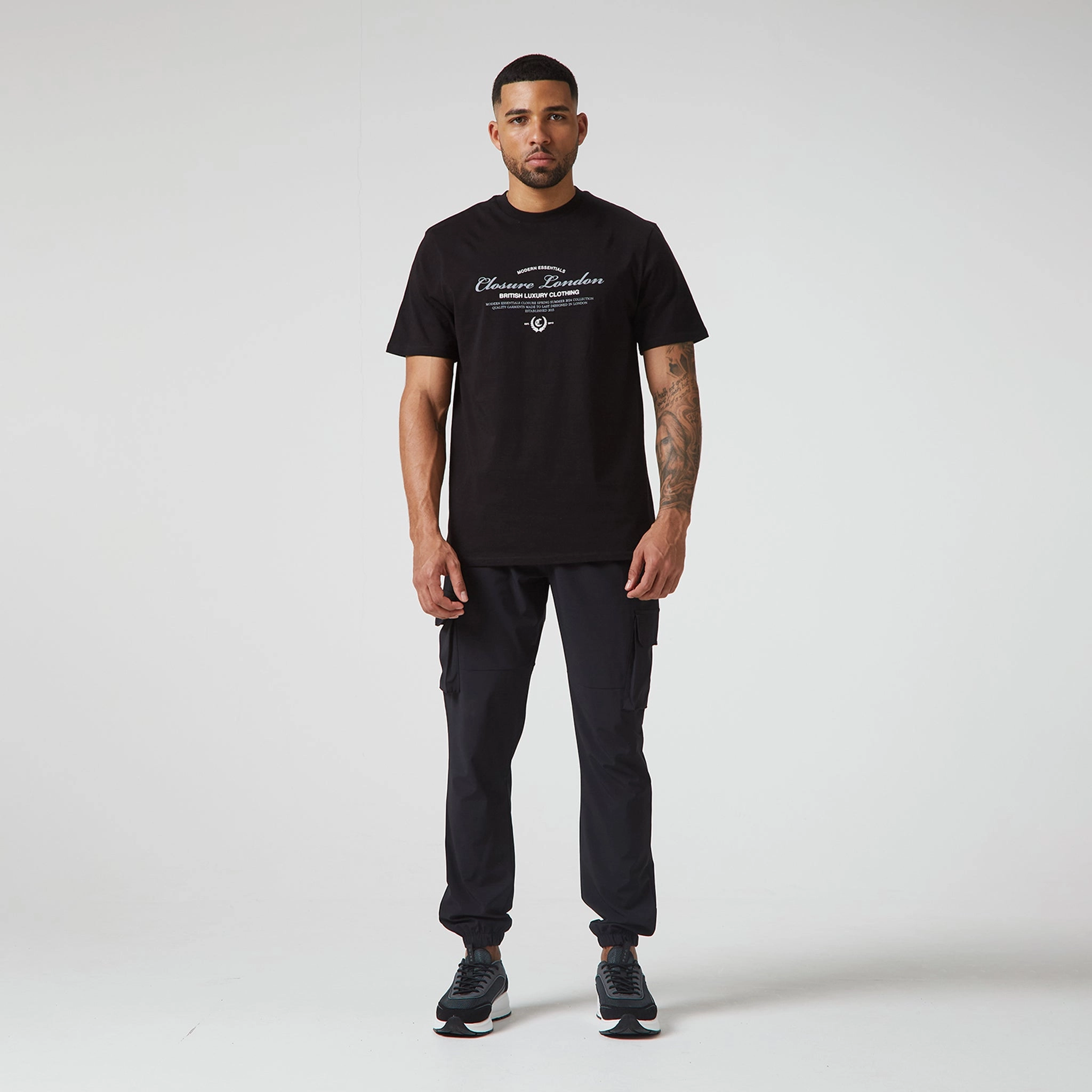 Arch Luxe T-Shirt | Black