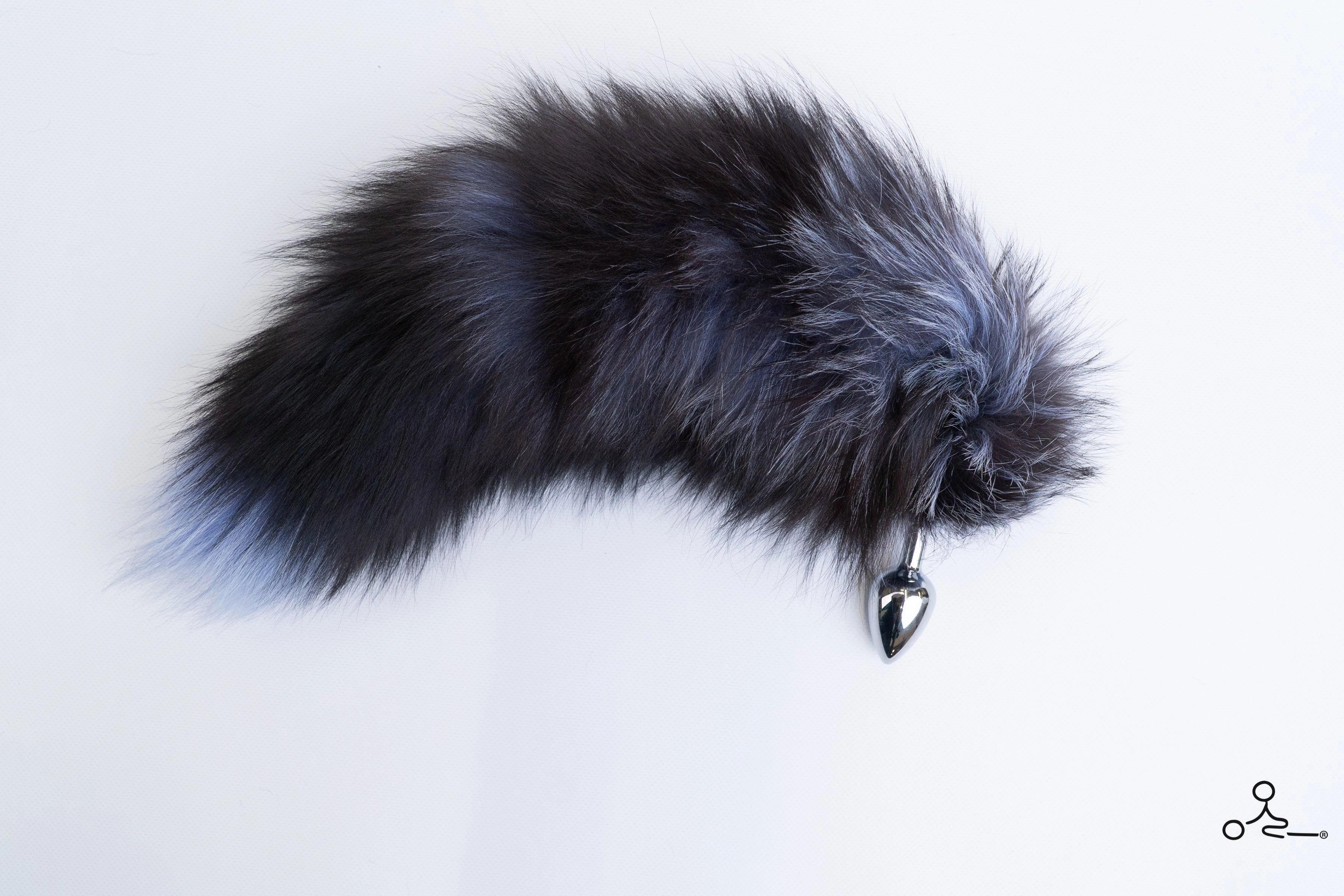 Arctic Blue Fox Tail Plug Set