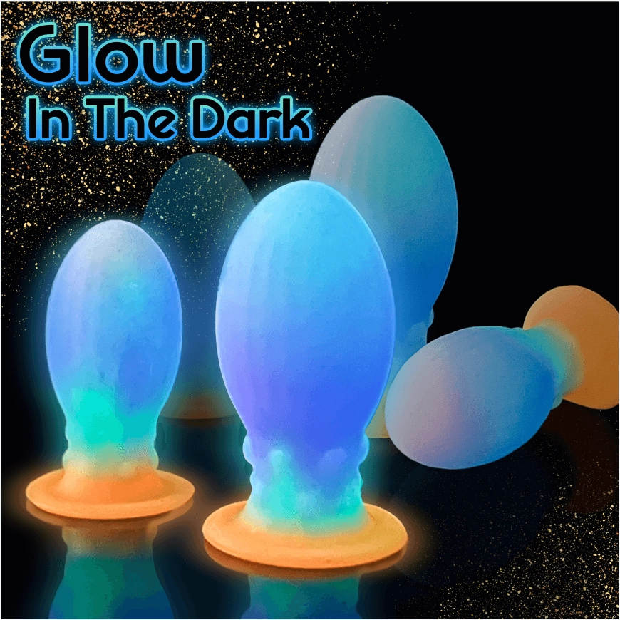 Aurora Luminous Butt Plug Anal Toy With Soft Liquid Silicone Material -Laphwing