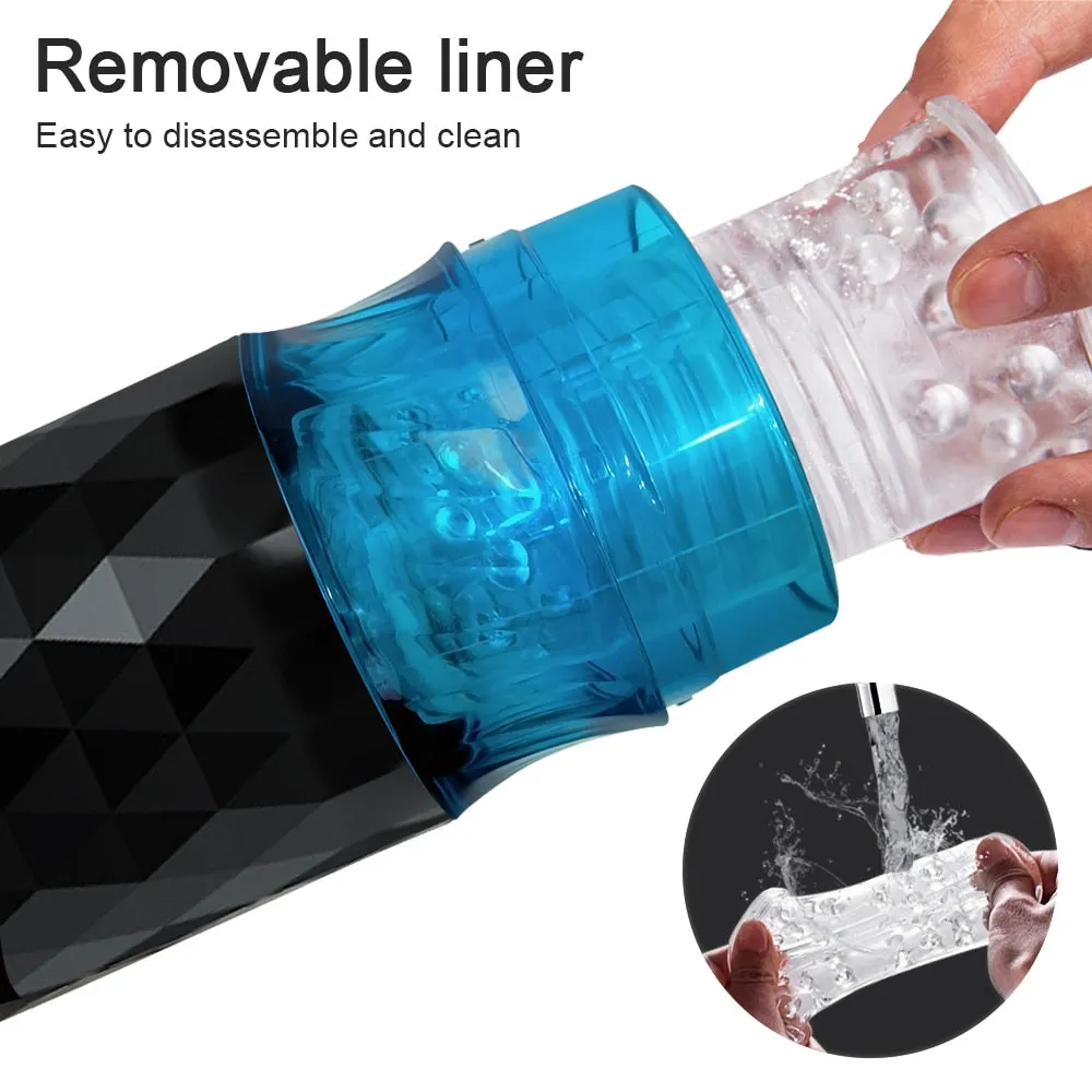 Automatic Male Masturbator Telescopic Rotation Vagina Masturbation Sex Toys for Men Piston Masturbator