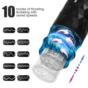 Automatic Male Masturbator Telescopic Rotation Vagina Masturbation Sex Toys for Men Piston Masturbator