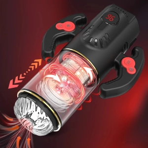 Automatic Telescopic Silicone Vagina Masturbation Anal Blowjob Oral Pussy Stimulator