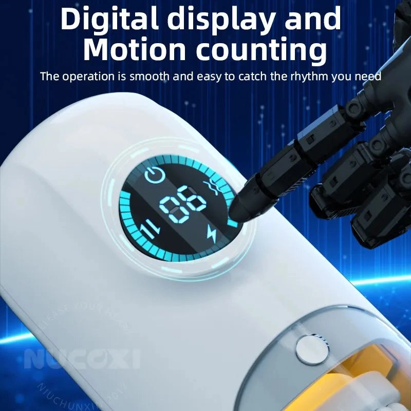 Automatic Telescopic Sucking Vibrating Heating Male Blowjob Machine