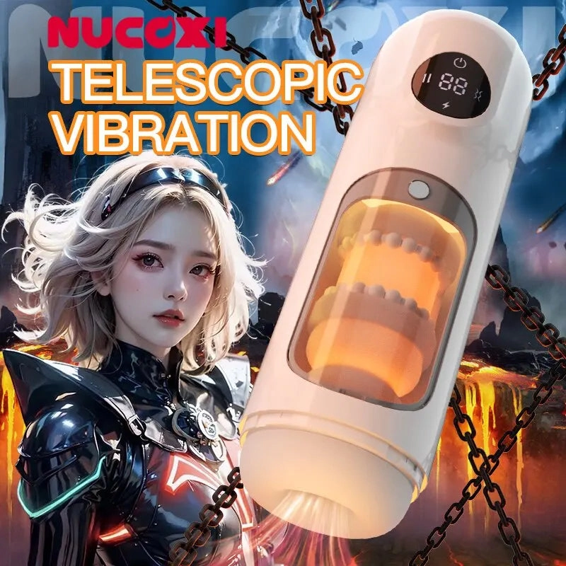 Automatic Telescopic Sucking Vibrating Heating Male Blowjob Machine