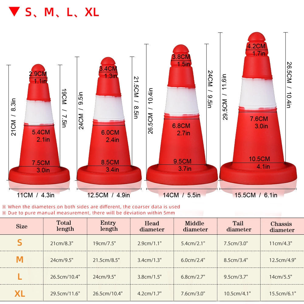 Bloker - Cone Butt Plug - Silicone Anal Plug - Anal Dildo