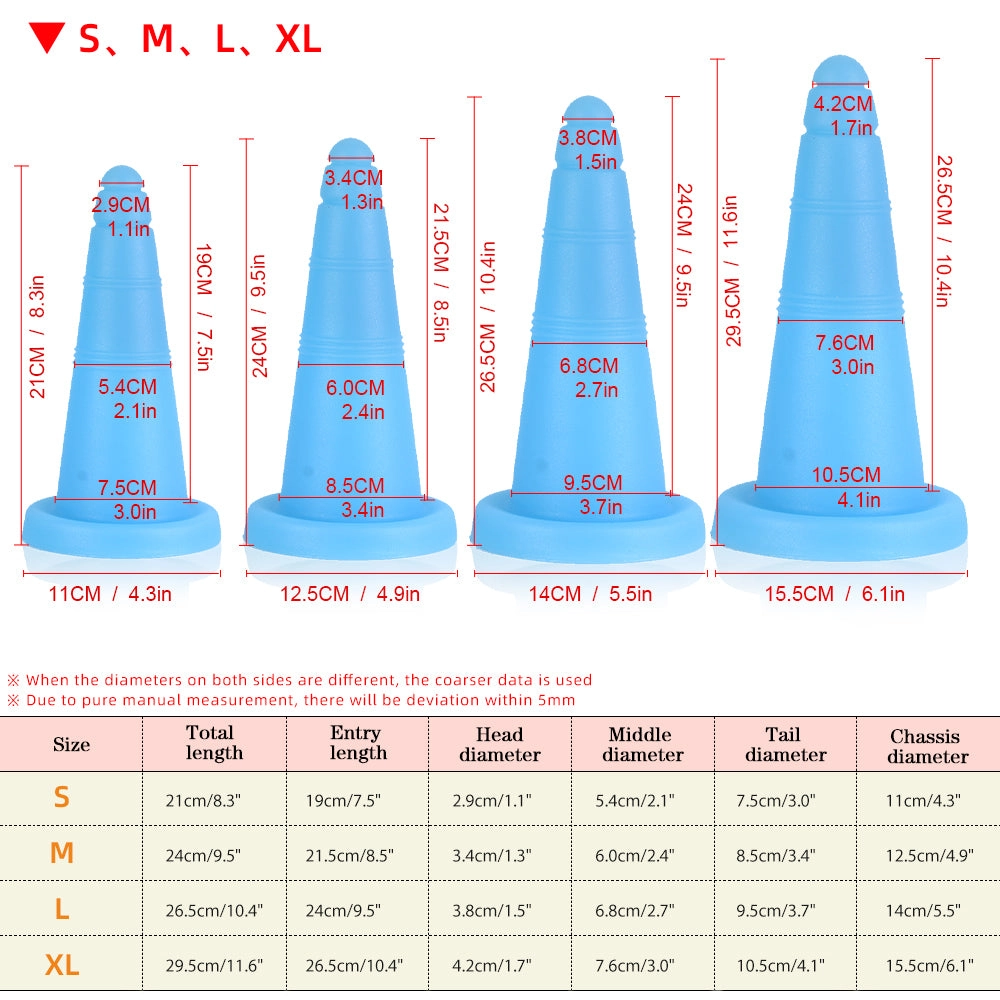 Bloker - Cone Butt Plug - Silicone Anal Plug - Anal Dildo