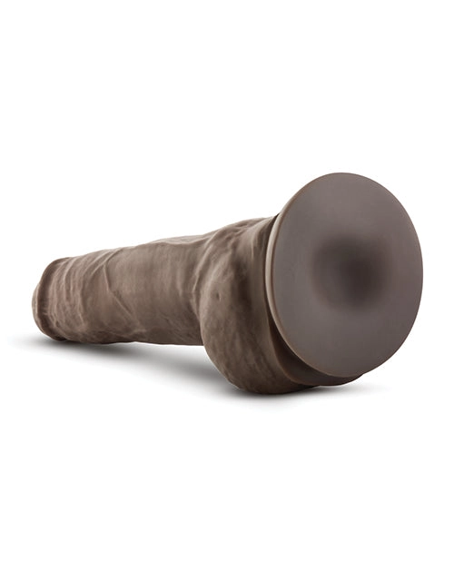 Blush Au Natural 10 Big Boy Realistic Dildo with Balls - Chocolate