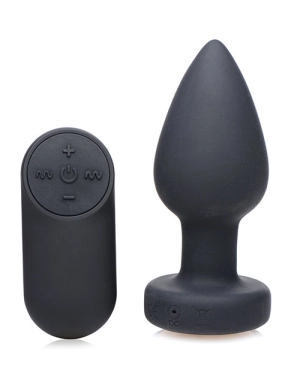 Bootysparks Silicone Vibrating Led Butt Plug