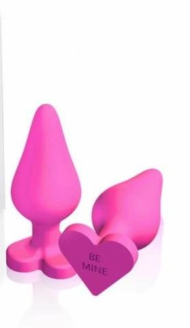 Candy Conversation Heart Silicone Butt Plug (Multiple Colors)