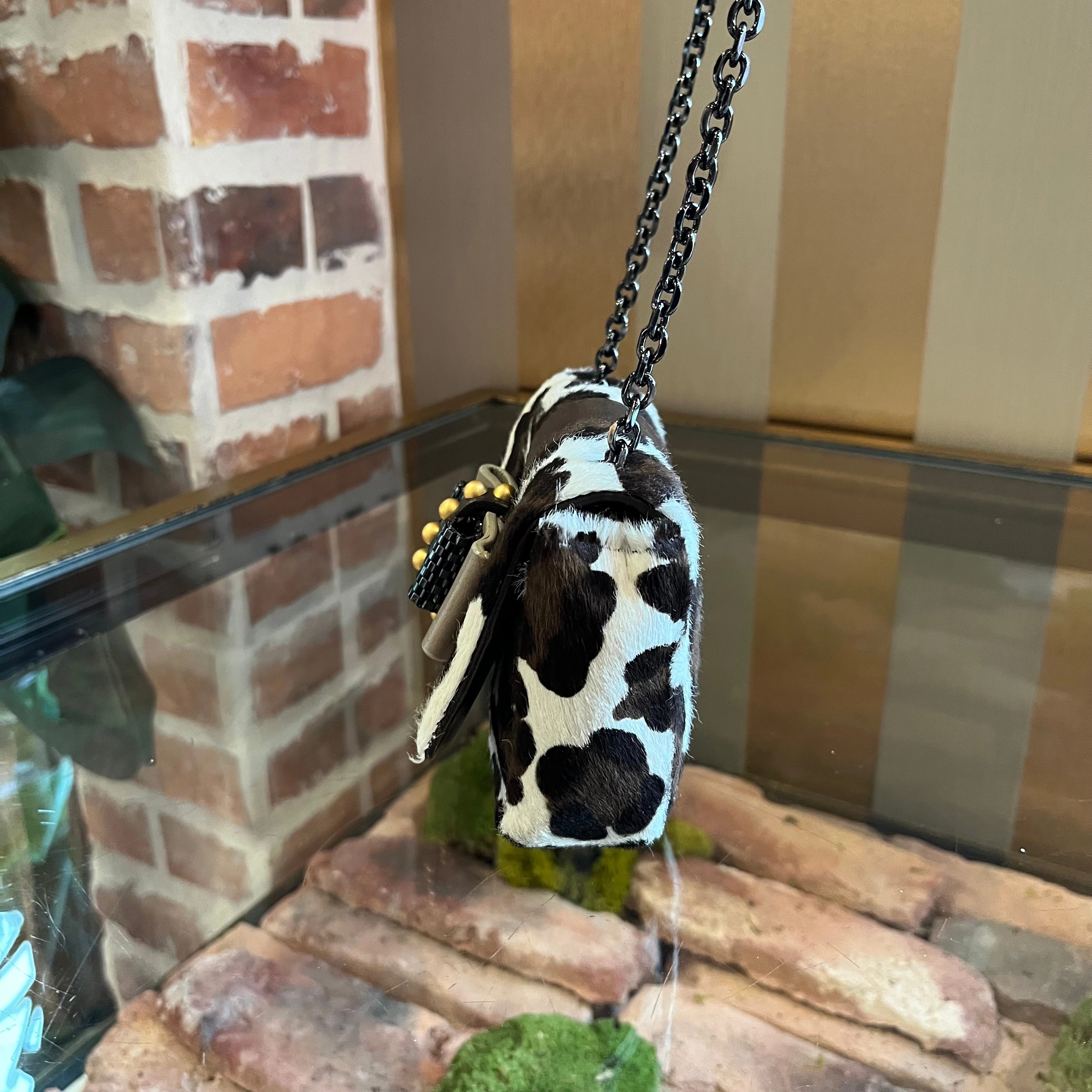 CHRISTIAN LOUBOUTIN Small Pony Hair Cheetah Bag