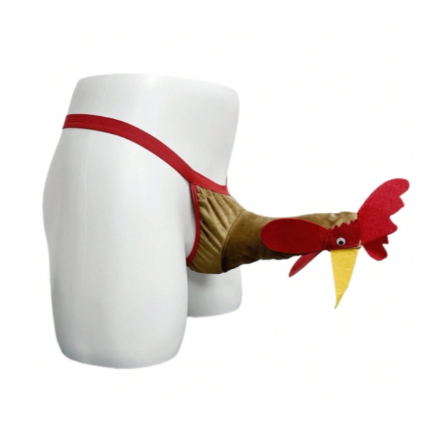 Cock-A-Doodle-Doo Novelty Rooster G-String