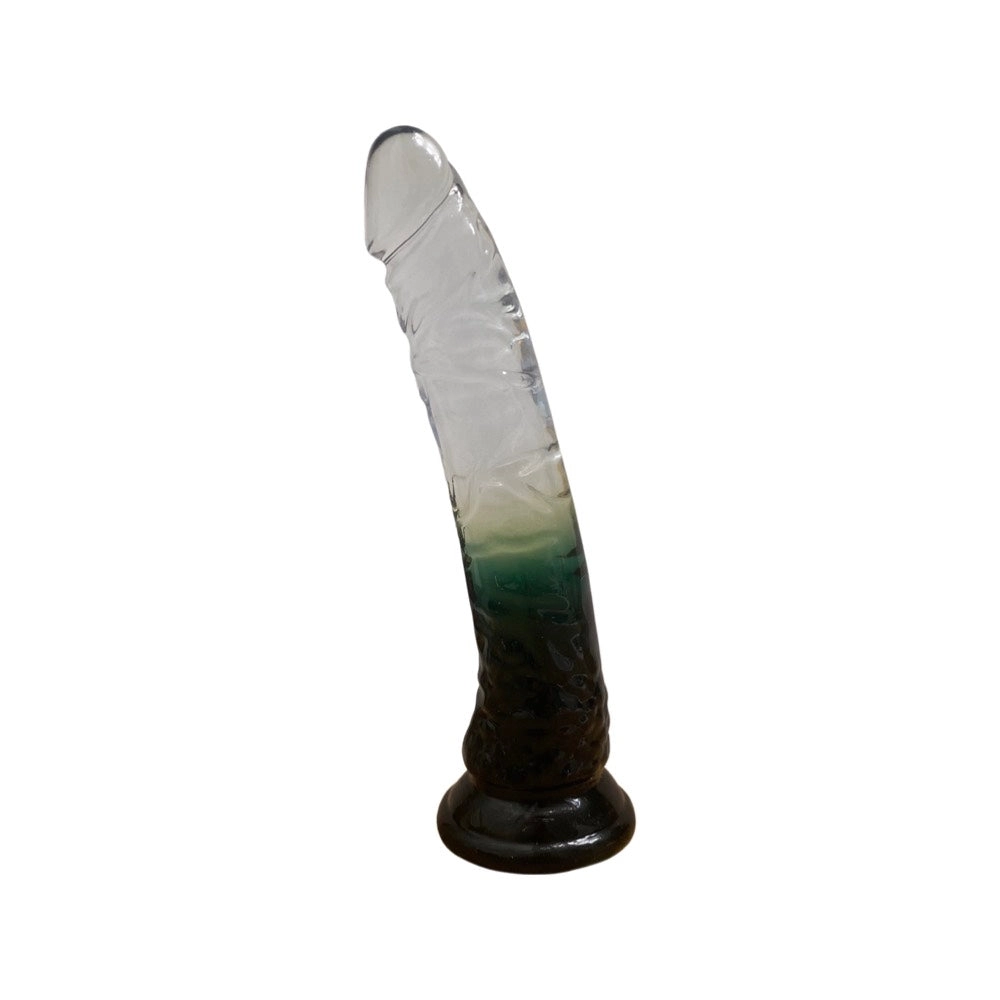 Colorful Jelly 8 Inch Realistic Dildo with Suction Cup Base