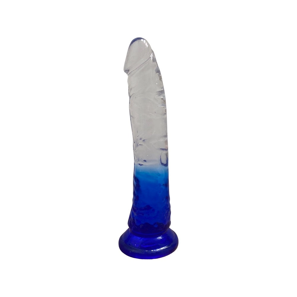 Colorful Jelly 8 Inch Realistic Dildo with Suction Cup Base