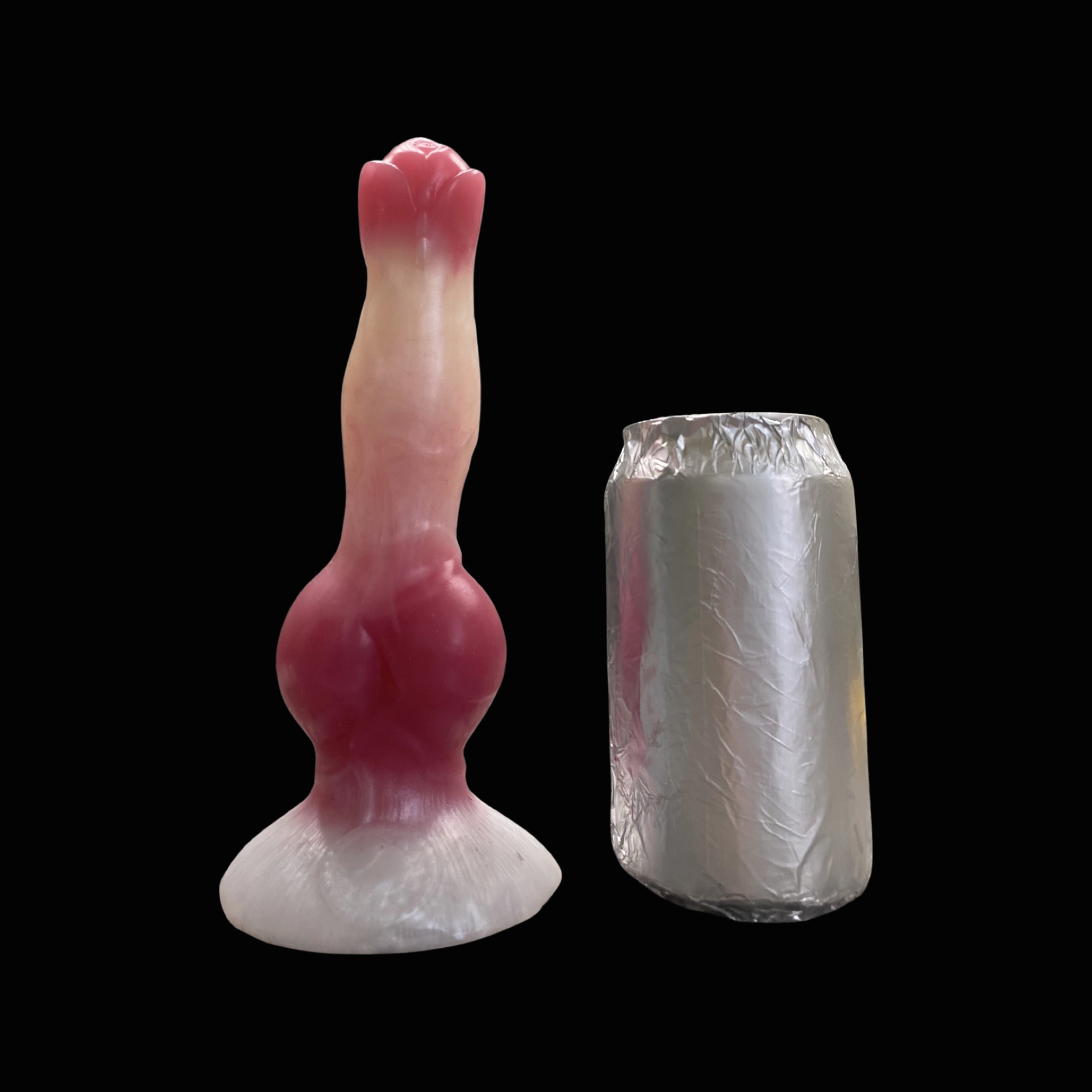 Colorful Knotted Fantasy Beast Silicone Dildo