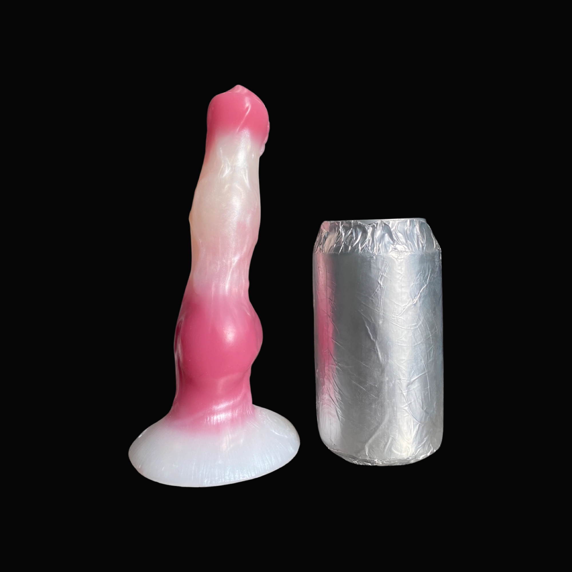 Colorful Knotted Fantasy Beast Silicone Dildo