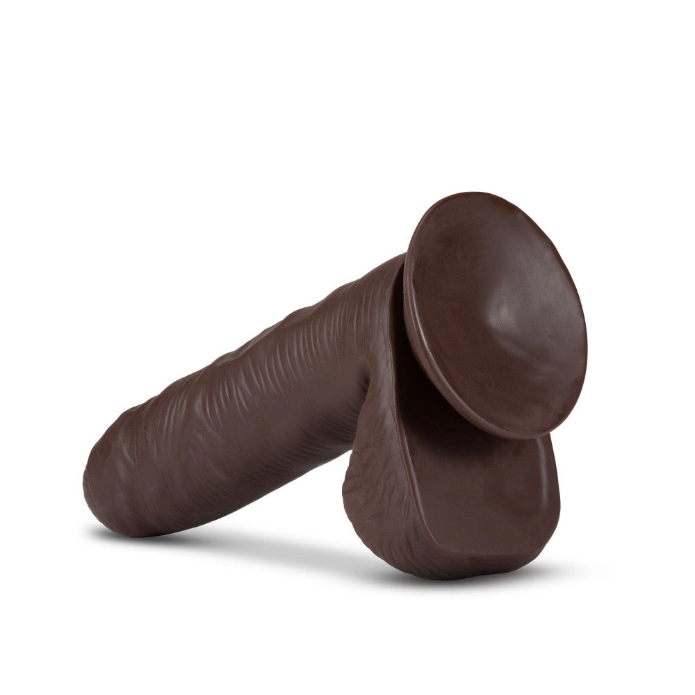 Coverboy™ By Blush® | Pierre The Chef Realistic Chocolate 7-Inch Long Dildo With Balls & Suction Cup Base