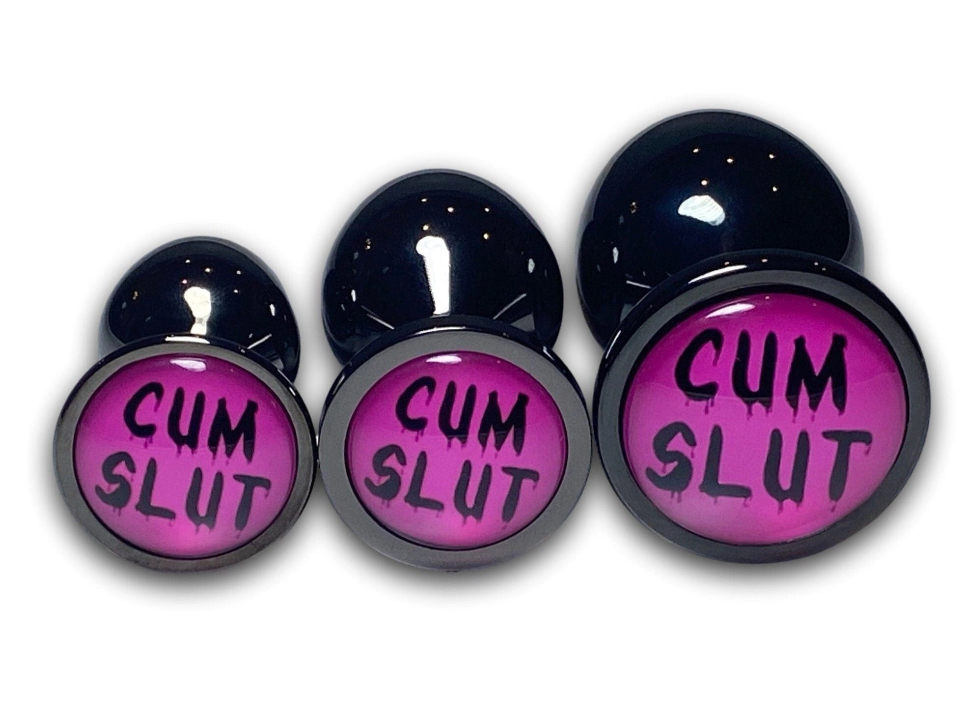 Cum Slut Butt Plug With Drip Letters