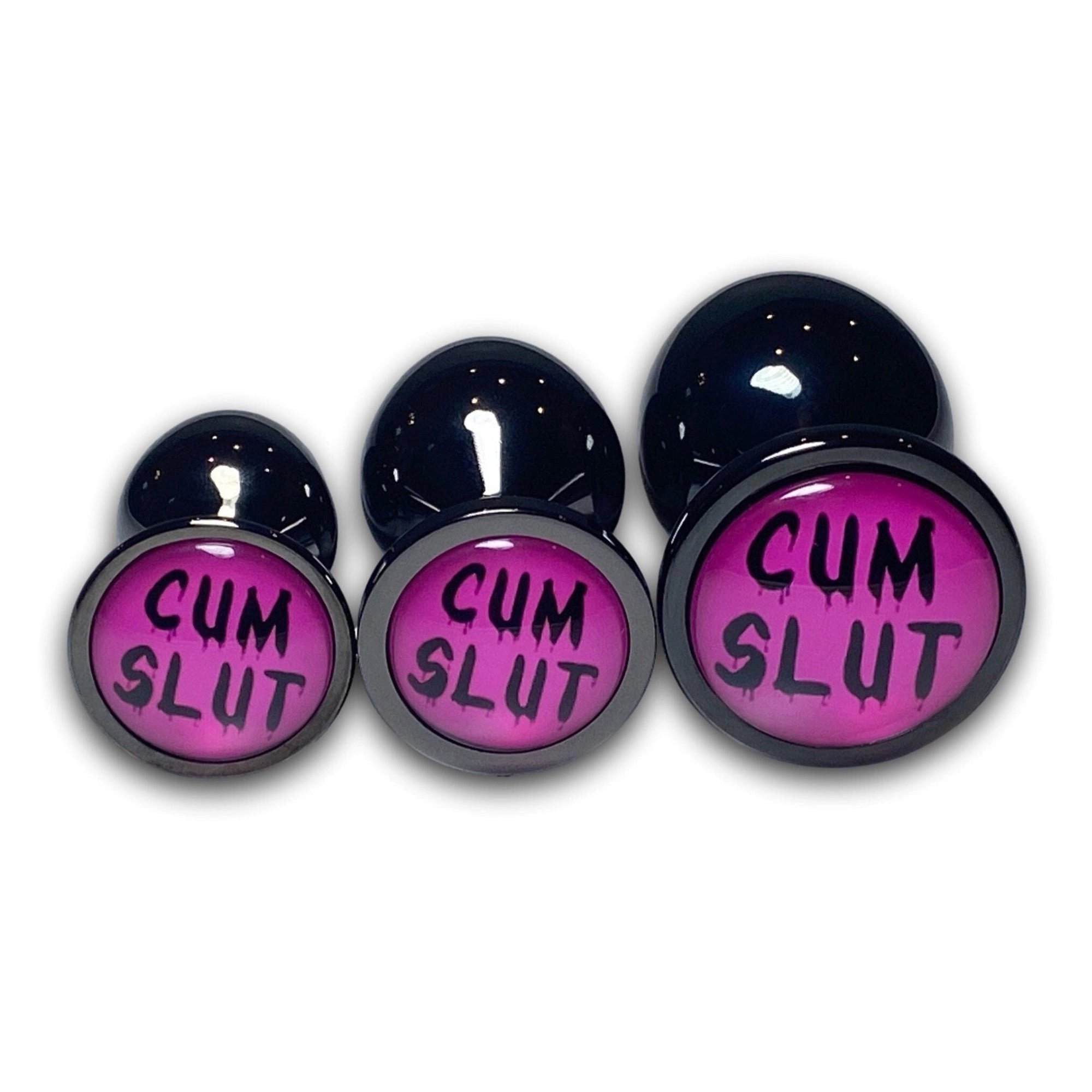 Cum Slut Butt Plug With Drip Letters