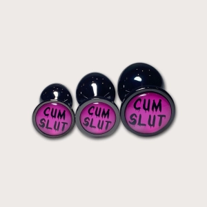 Cum Slut Butt Plug With Drip Letters