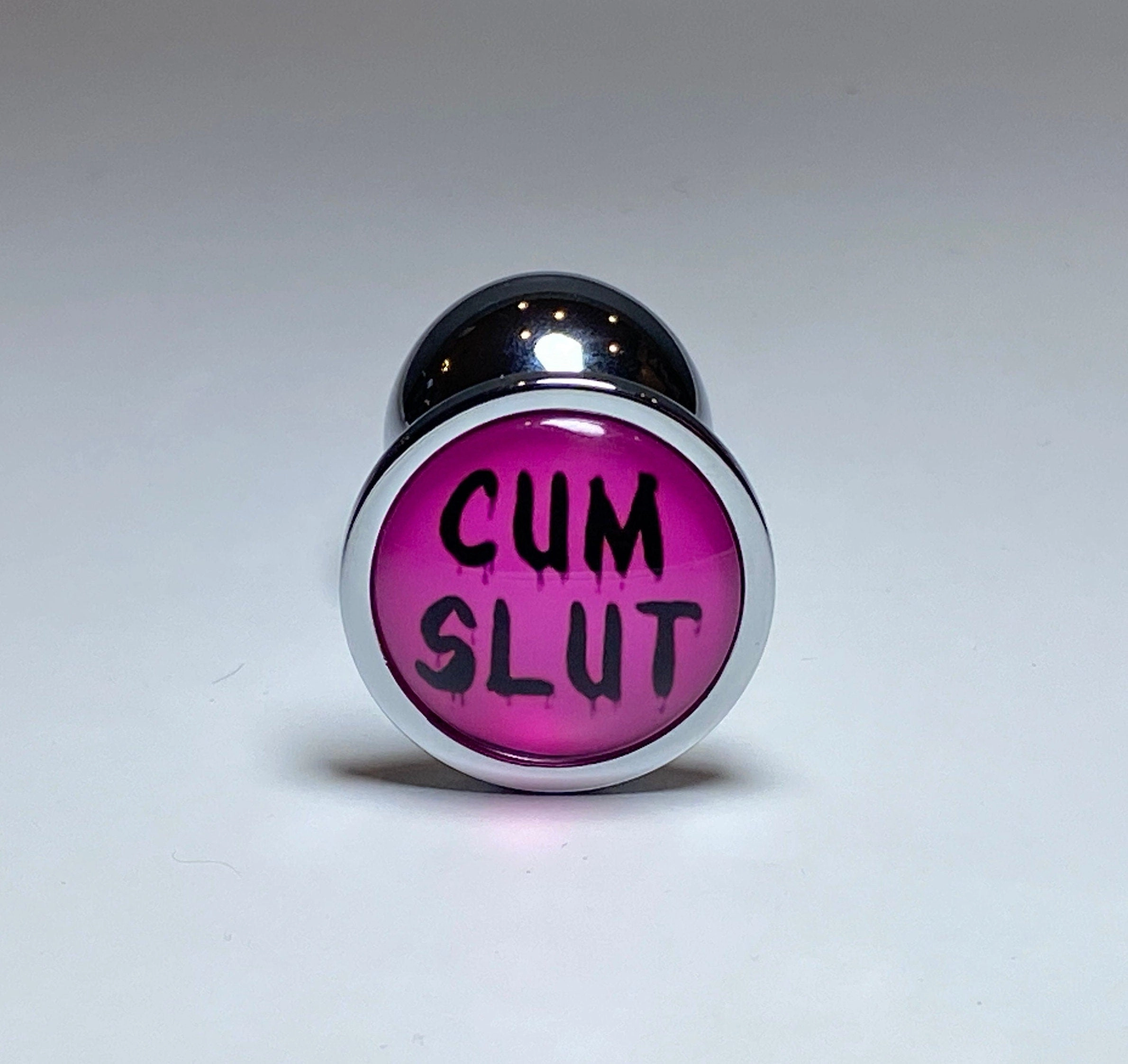 Cum Slut Butt Plug With Drip Letters