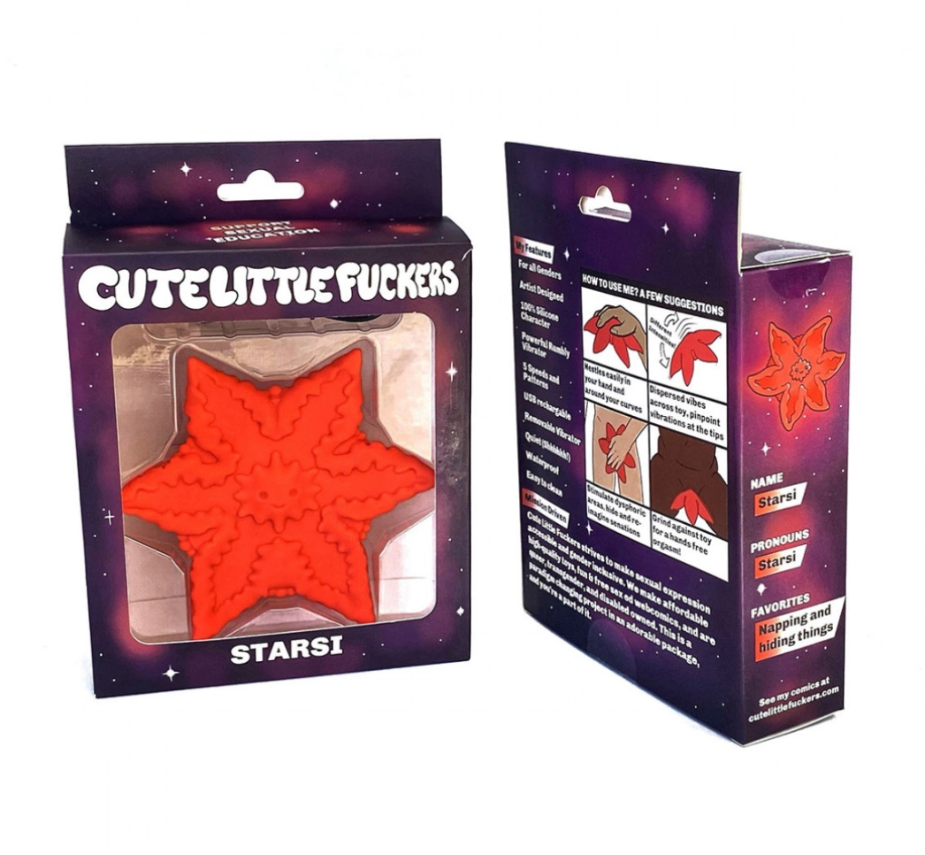 Cute Little Fuckers Starsi Rechargeable Handheld Vibrating Stimulator - All Colors