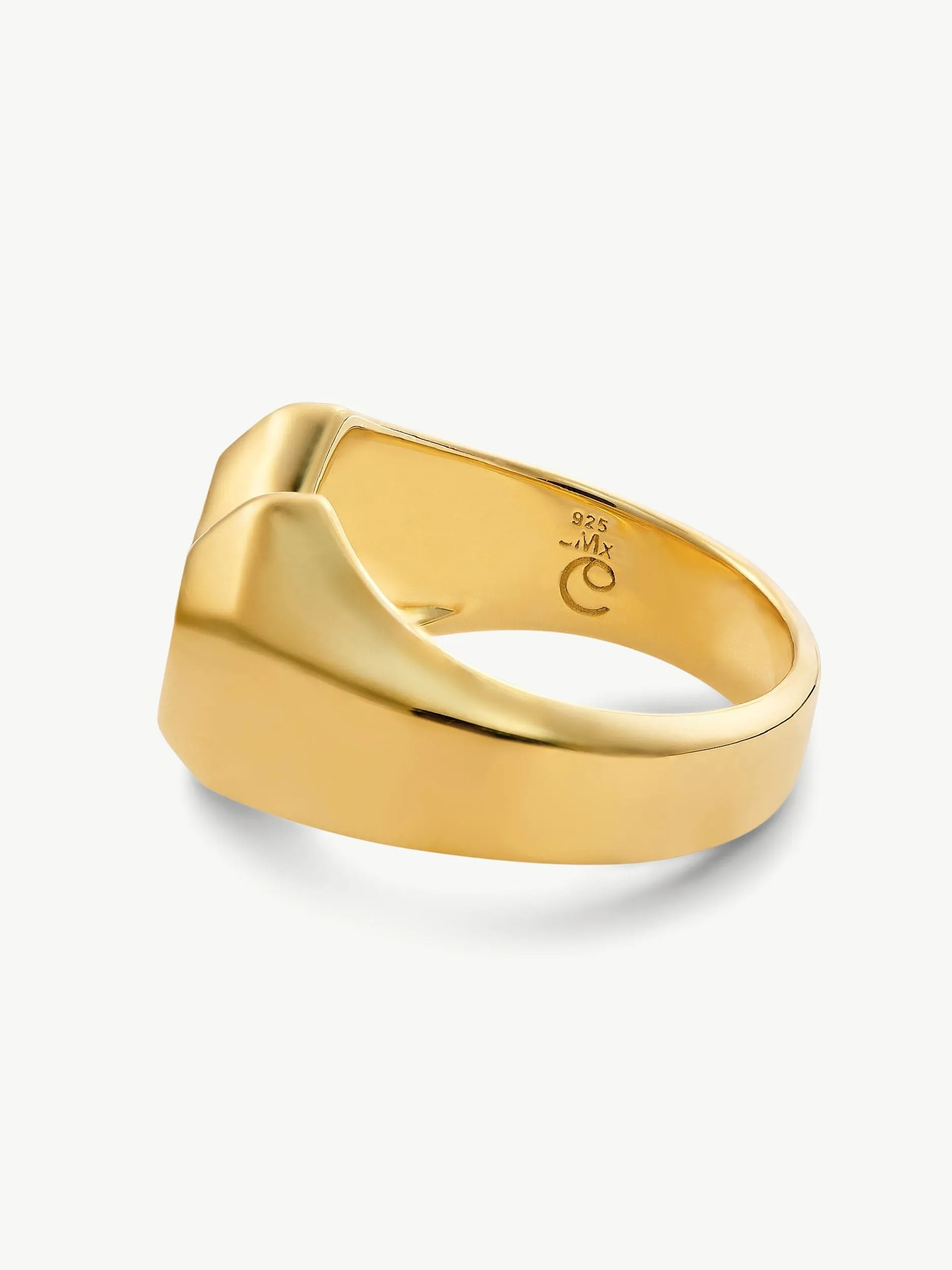 Daryl 18k Gold Plated Ring | Malachite