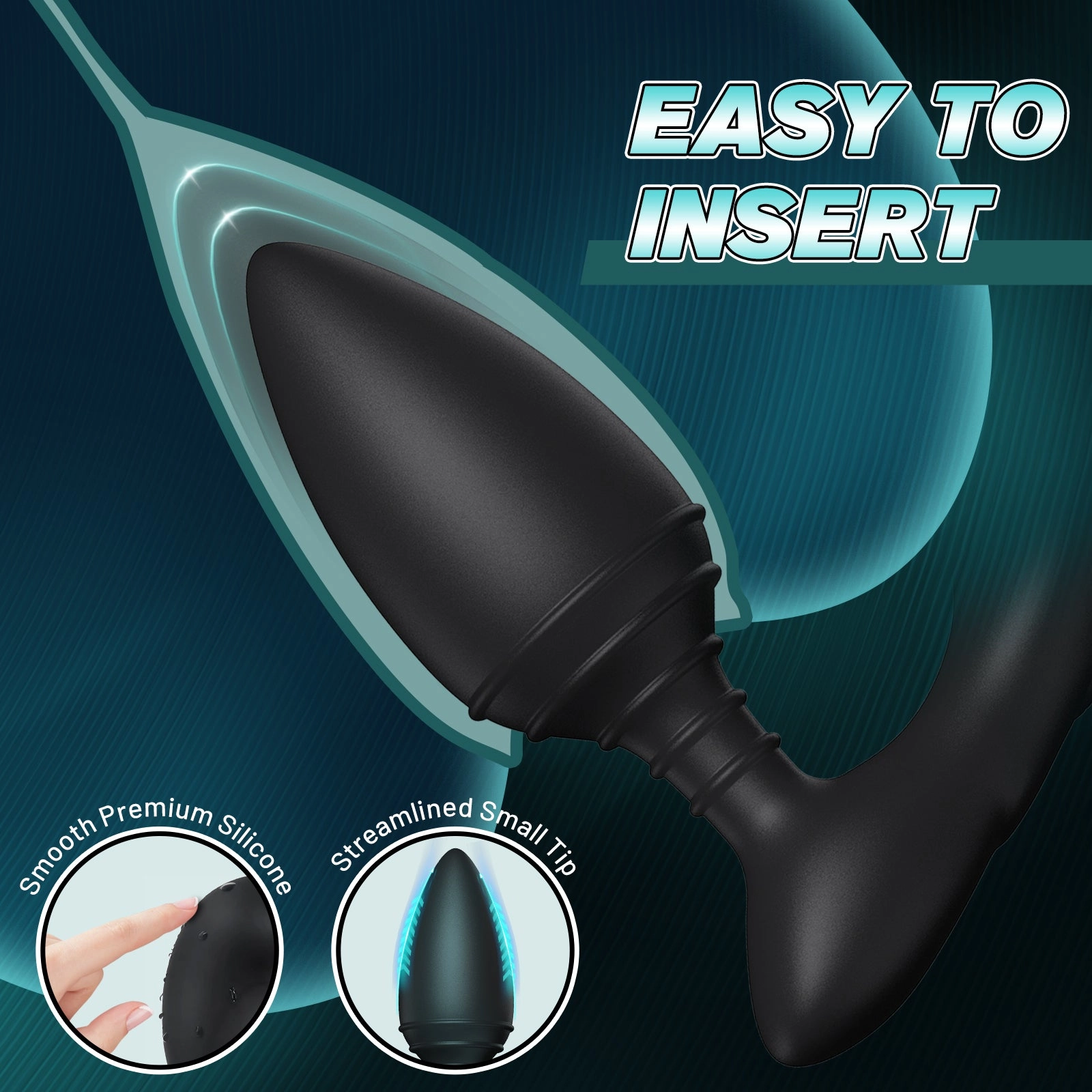 Diamond 10 Rotating & Vibrating-  Cock Rings Prostate Massager