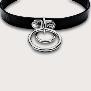 Double Ring Choker Collar