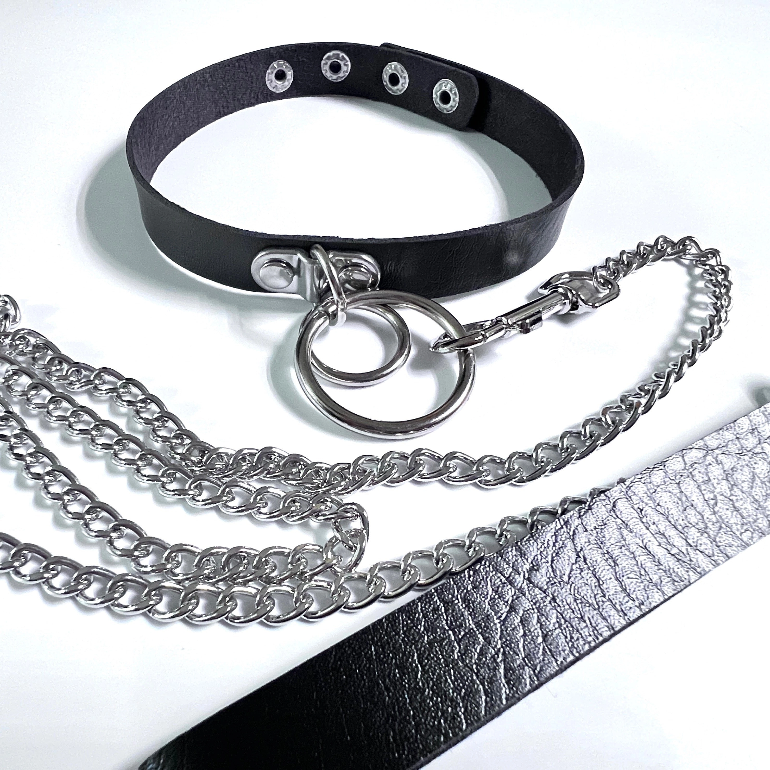 Double Ring Choker Collar