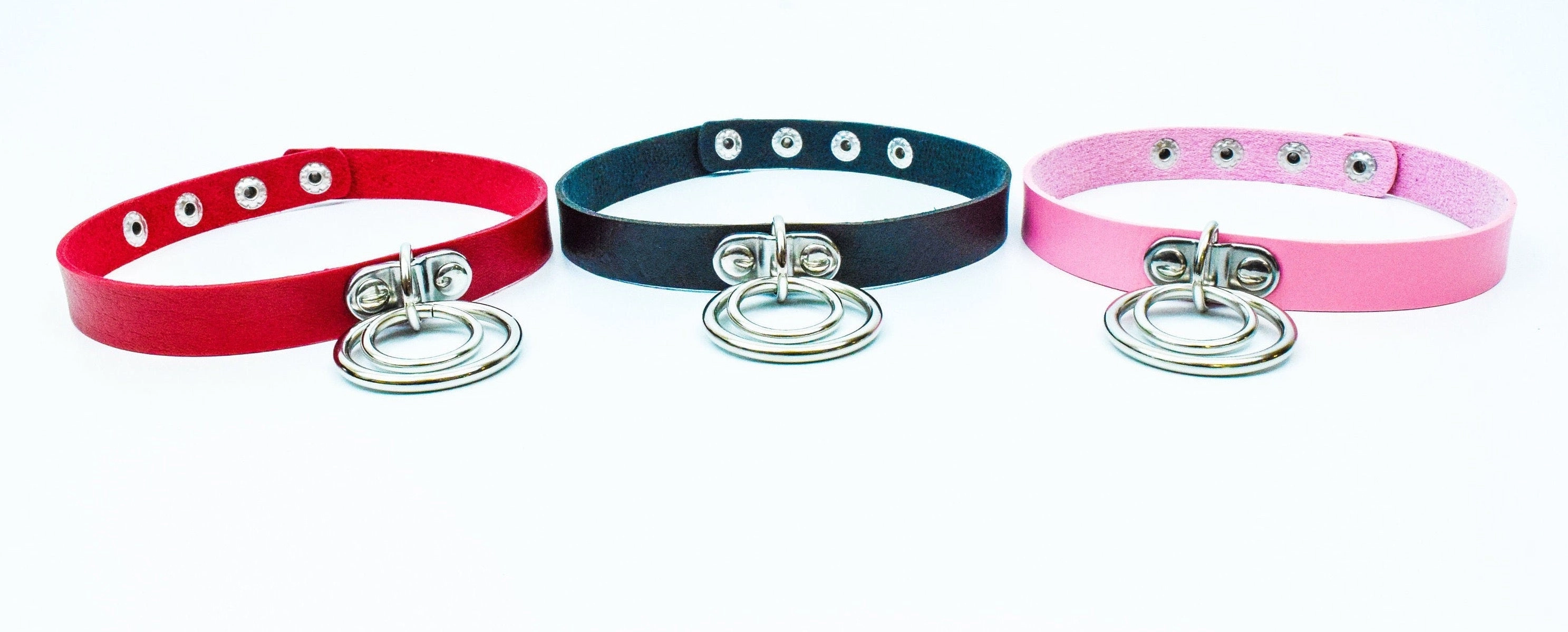 Double Ring Choker Collar