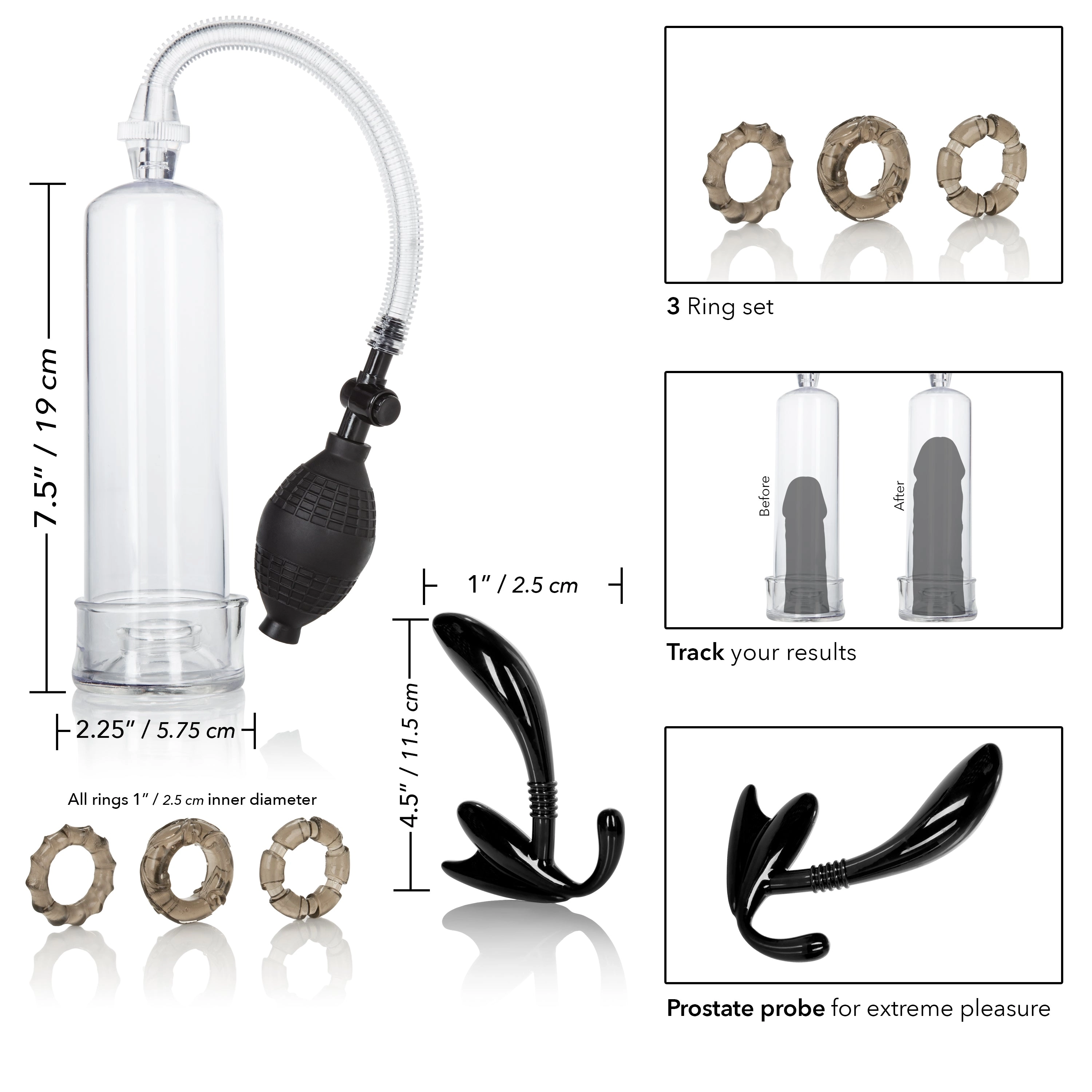 Dr. Joel's Fun Pump Kit: Stretchy Rings and Magic Probe Set