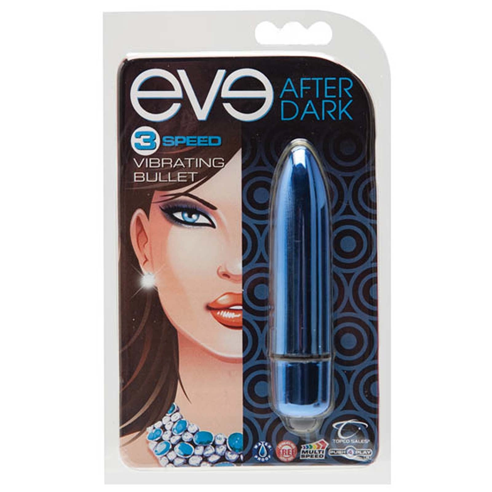 Eve After Dark Vibrating  Bullet - Cobalt (Blue)