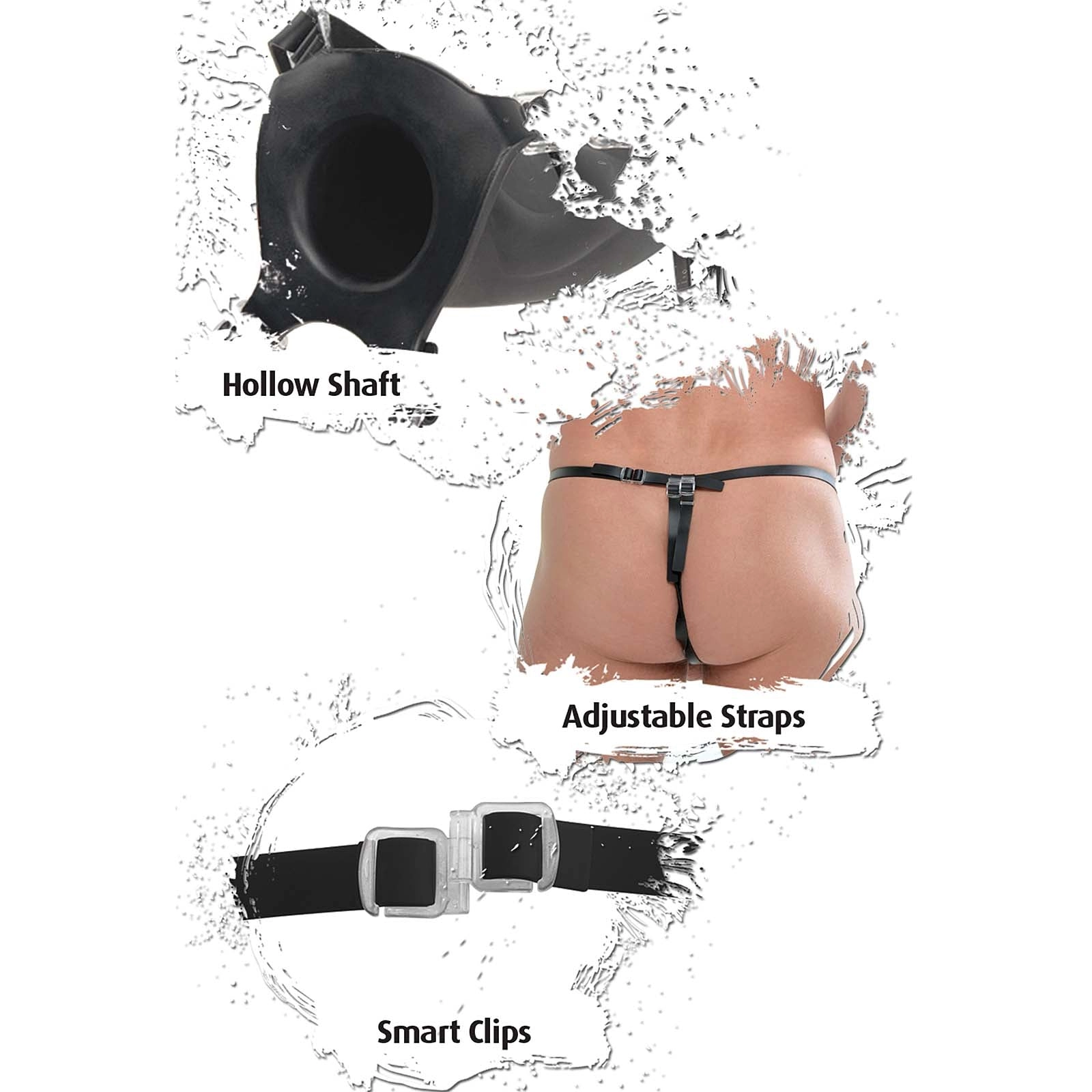Fetish Fantasy Extreme 10 Silicone Hollow Strap-On