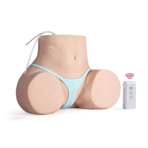Fleur - 24.3lb Automatic Sucking Vibrating Sex Dolls 3in1 Realistic Sex Doll Torso For Men Masturbation
