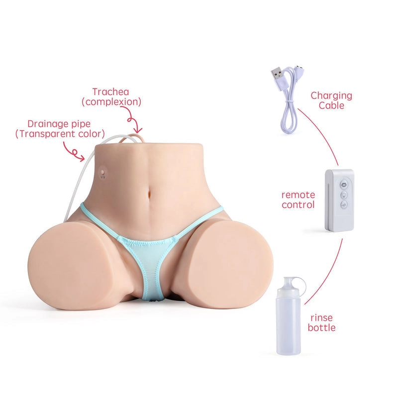 Fleur - 24.3lb Automatic Sucking Vibrating Sex Dolls 3in1 Realistic Sex Doll Torso For Men Masturbation